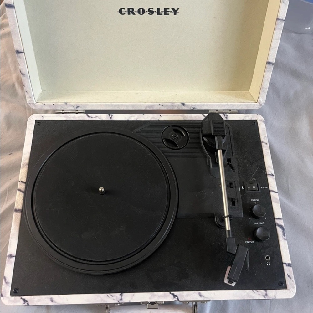Crosley Marble and Black Vinyl Turntable